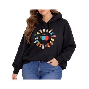 Disney 100 Anniversary Character Circle Hoodie – Black – Size 2X